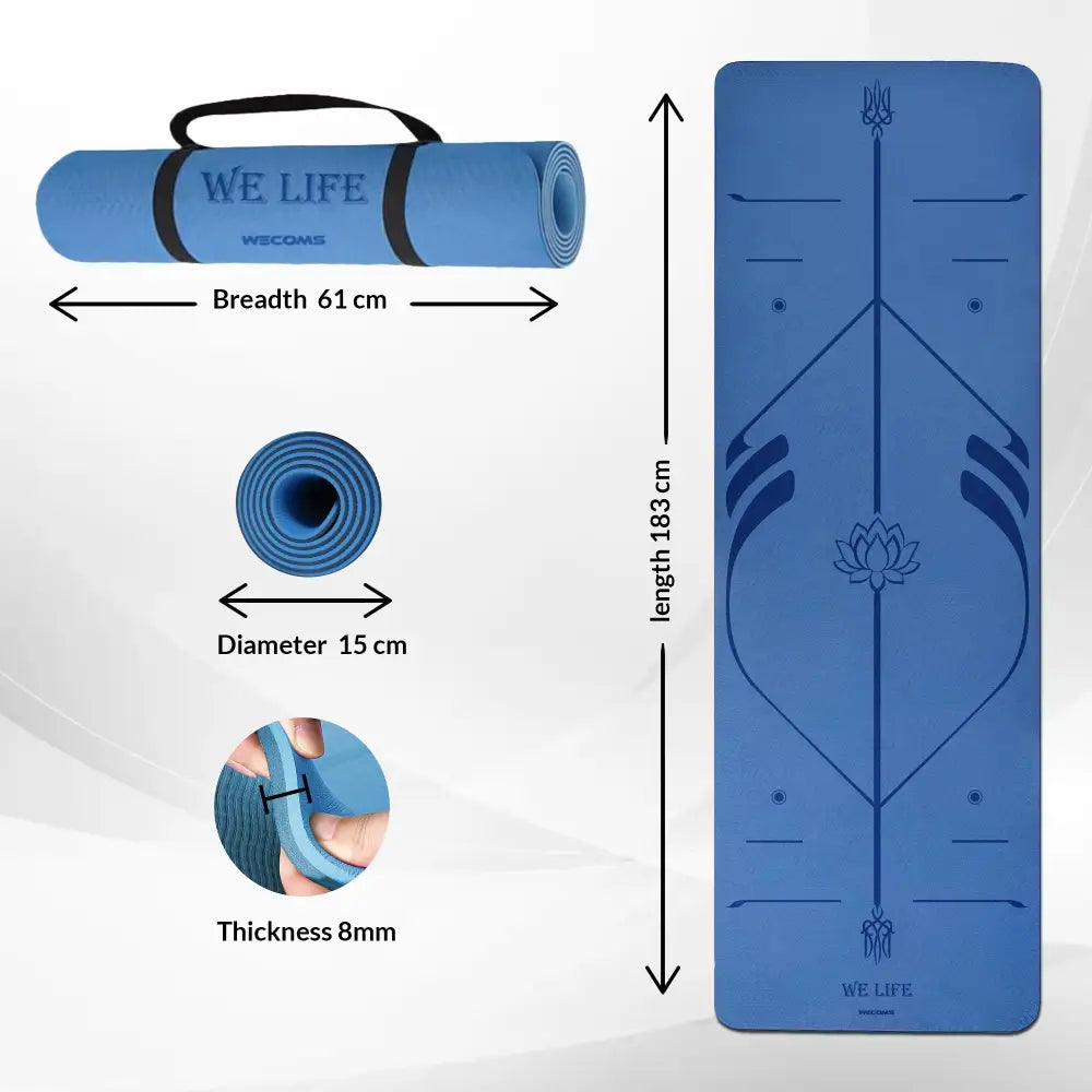 Tappeto joga professionale blue SPORT