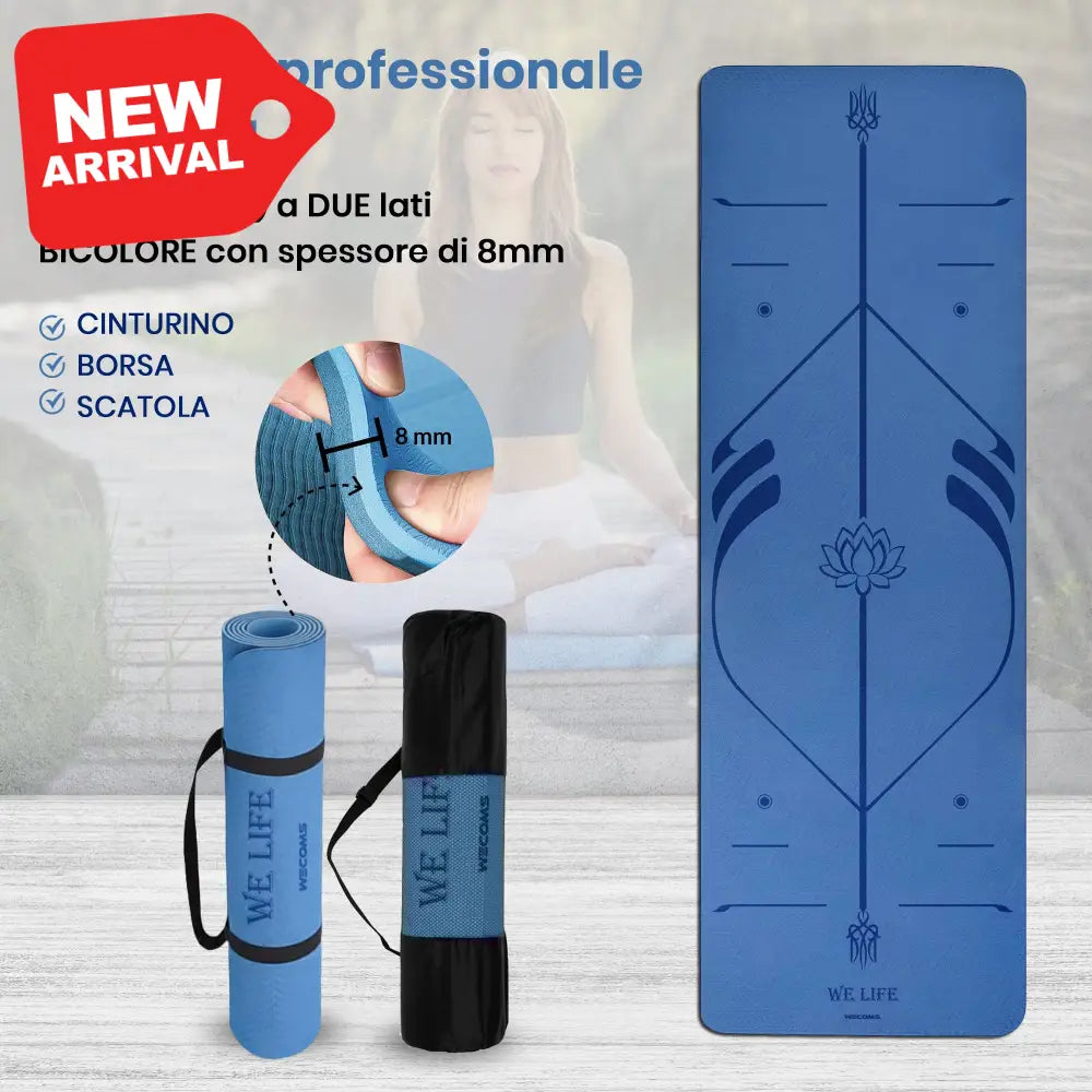 Tappeto joga professionale blue SPORT