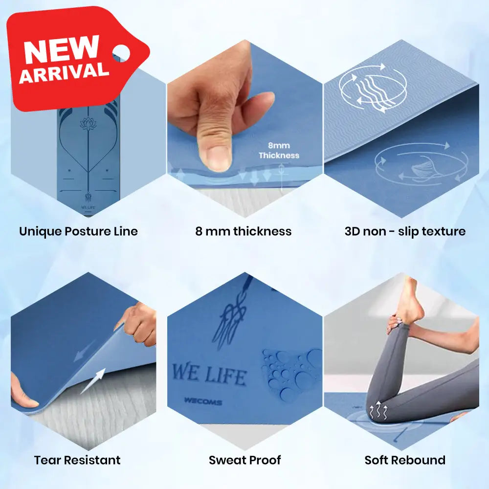 Tappeto joga professionale blue SPORT