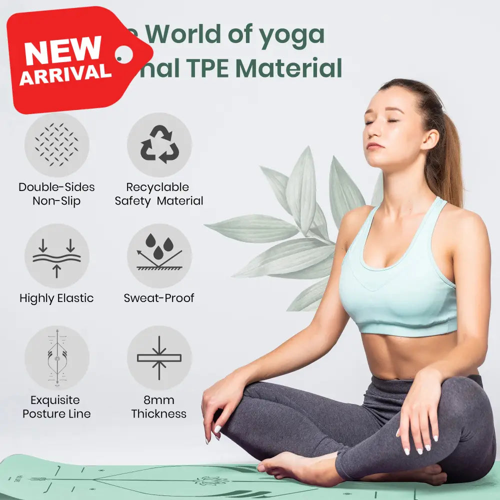 Tappeto joga professionale green SPORT