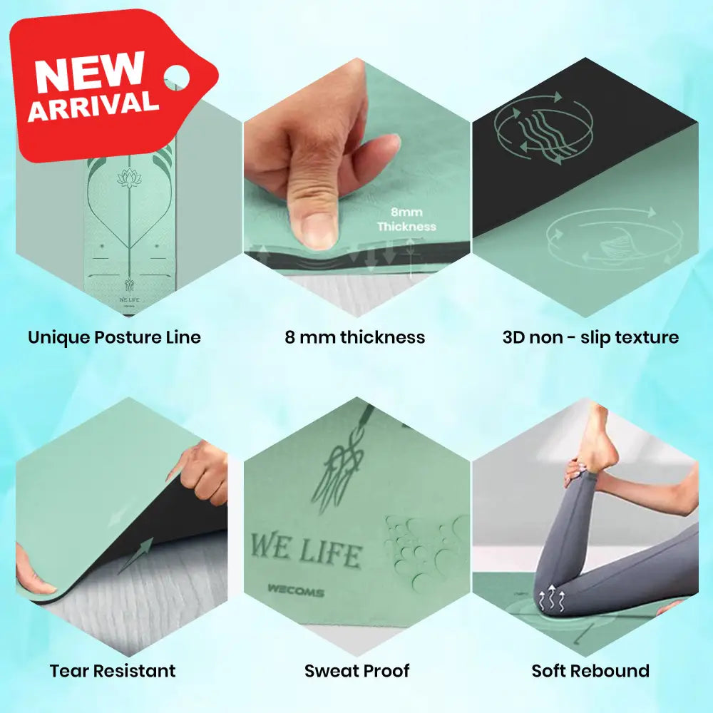 Tappeto joga professionale green SPORT