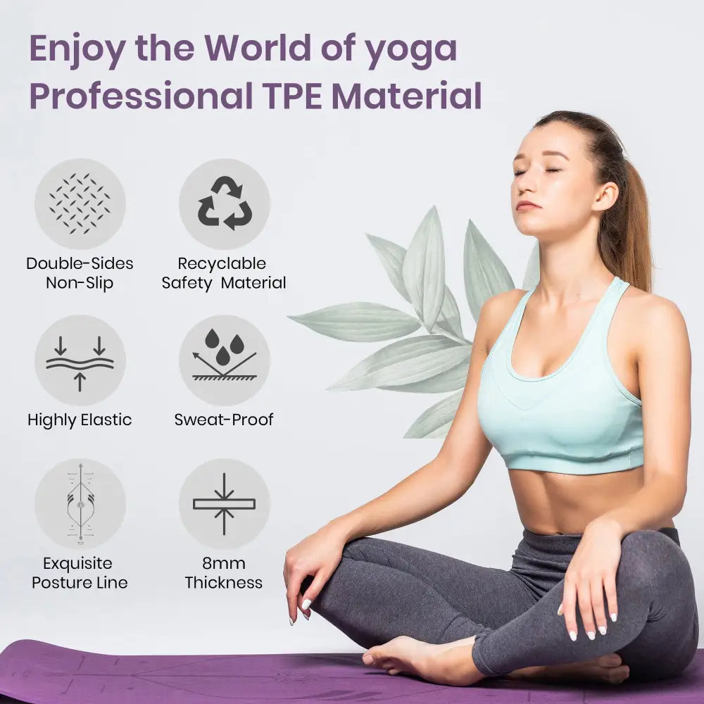 Tappeto joga professionale purple SPORT