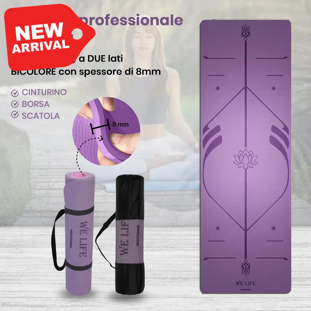 Tappeto joga professionale purple SPORT